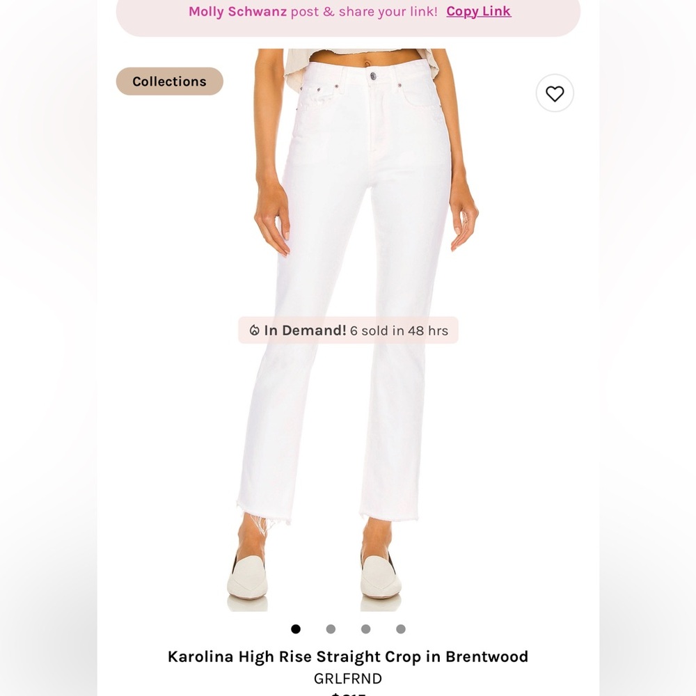 Karolina High Rise Straight Crop in Brentwood